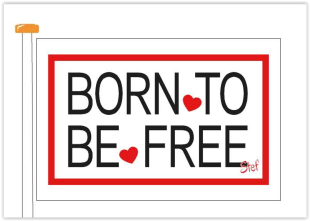 Born to be Free Vlag